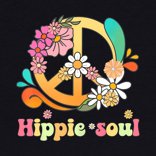 Daisy Peace Sign Hippie Soul Flower Lovers Gifts by mccloysitarh